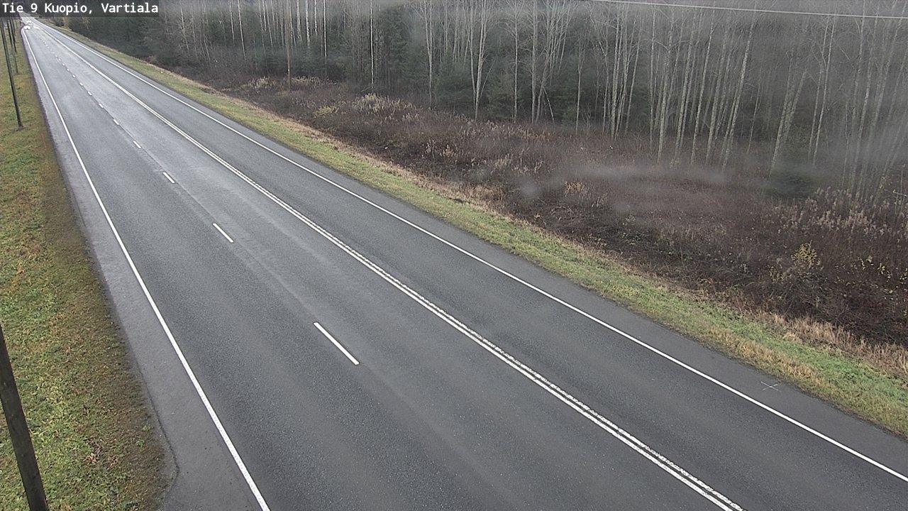 Weather Camera Image Väg 9 Kuopio, Vartiala, Kuopio, Pohjois-Savo