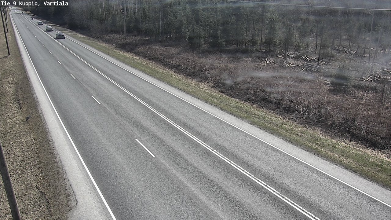 Weather Camera Image Road 9 Kuopio, Vartiala, Kuopio, Pohjois-Savo