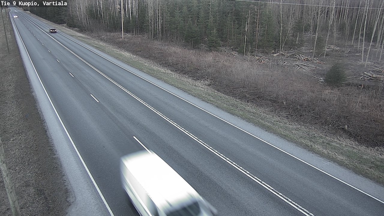 Weather Camera Image Väg 9 Kuopio, Vartiala, Kuopio, Pohjois-Savo
