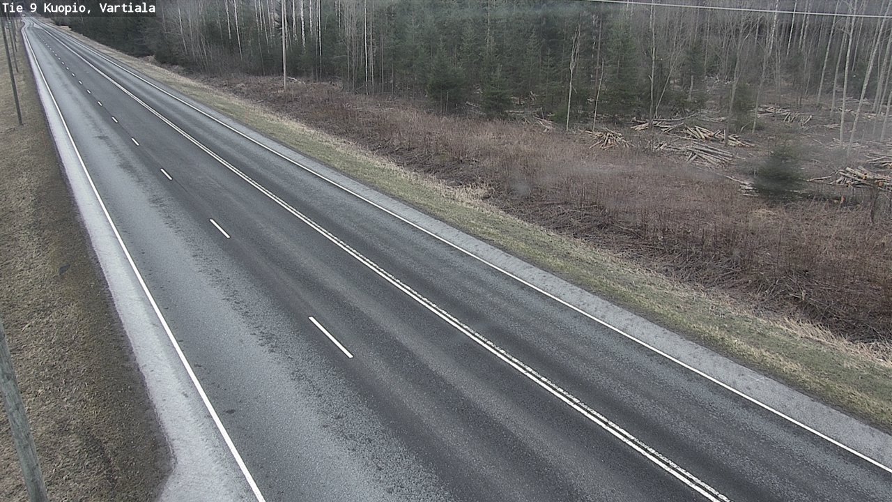 Weather Camera Image Väg 9 Kuopio, Vartiala, Kuopio, Pohjois-Savo