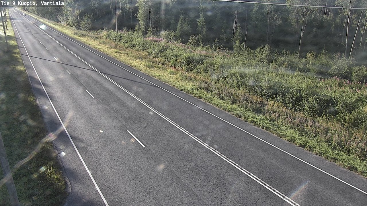 Weather Camera Image Väg 9 Kuopio, Vartiala, Kuopio, Pohjois-Savo