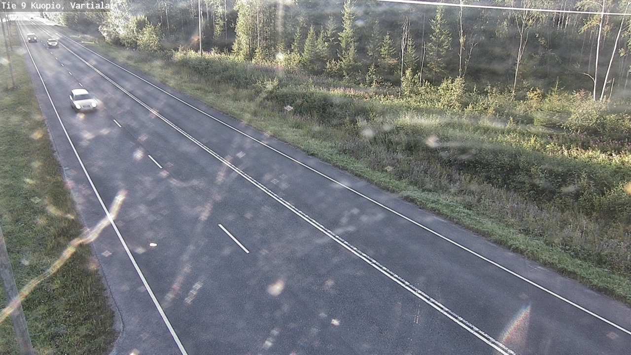 Weather Camera Image Väg 9 Kuopio, Vartiala, Kuopio, Pohjois-Savo