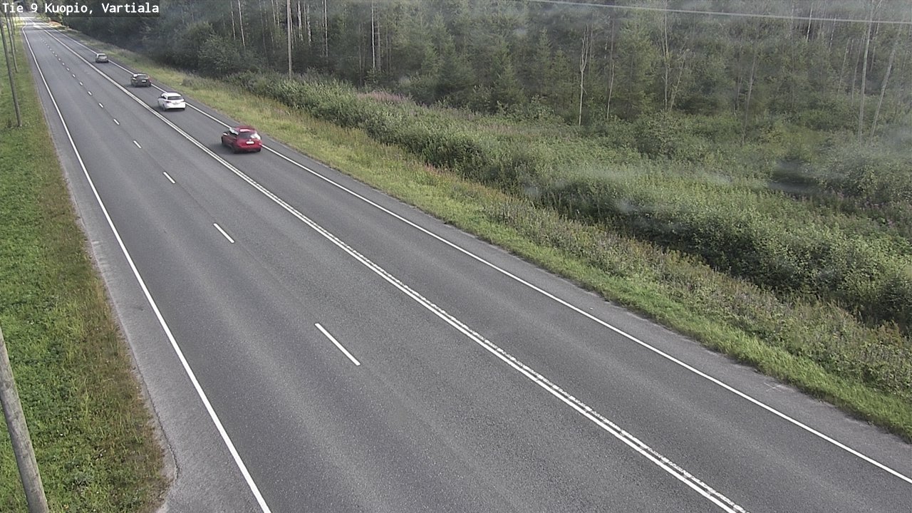 Weather Camera Image Väg 9 Kuopio, Vartiala, Kuopio, Pohjois-Savo