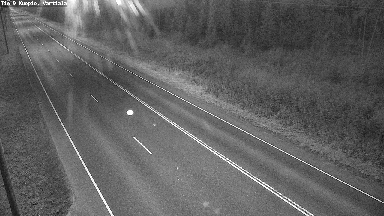 Weather Camera Image Väg 9 Kuopio, Vartiala, Kuopio, Pohjois-Savo