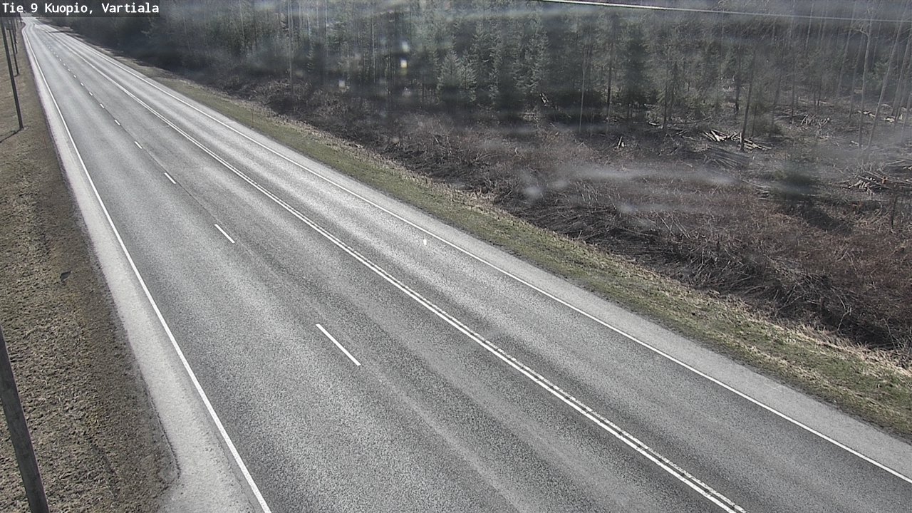 Weather Camera Image Väg 9 Kuopio, Vartiala, Kuopio, Pohjois-Savo