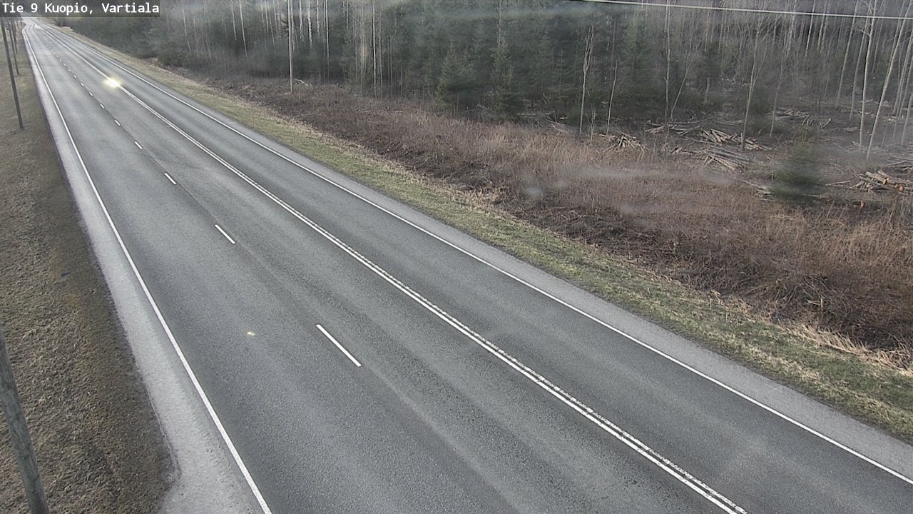 Weather Camera Image Road 9 Kuopio, Vartiala, Kuopio, Pohjois-Savo