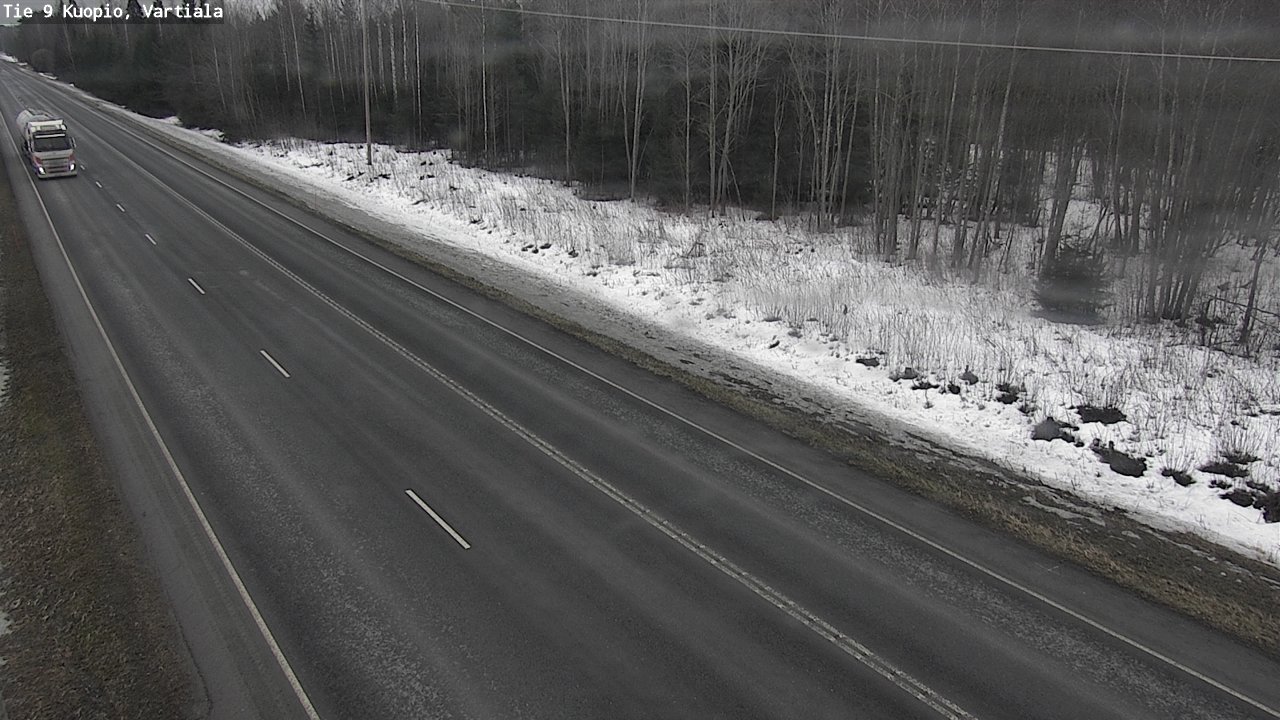 Weather Camera Image Road 9 Kuopio, Vartiala, Kuopio, Pohjois-Savo