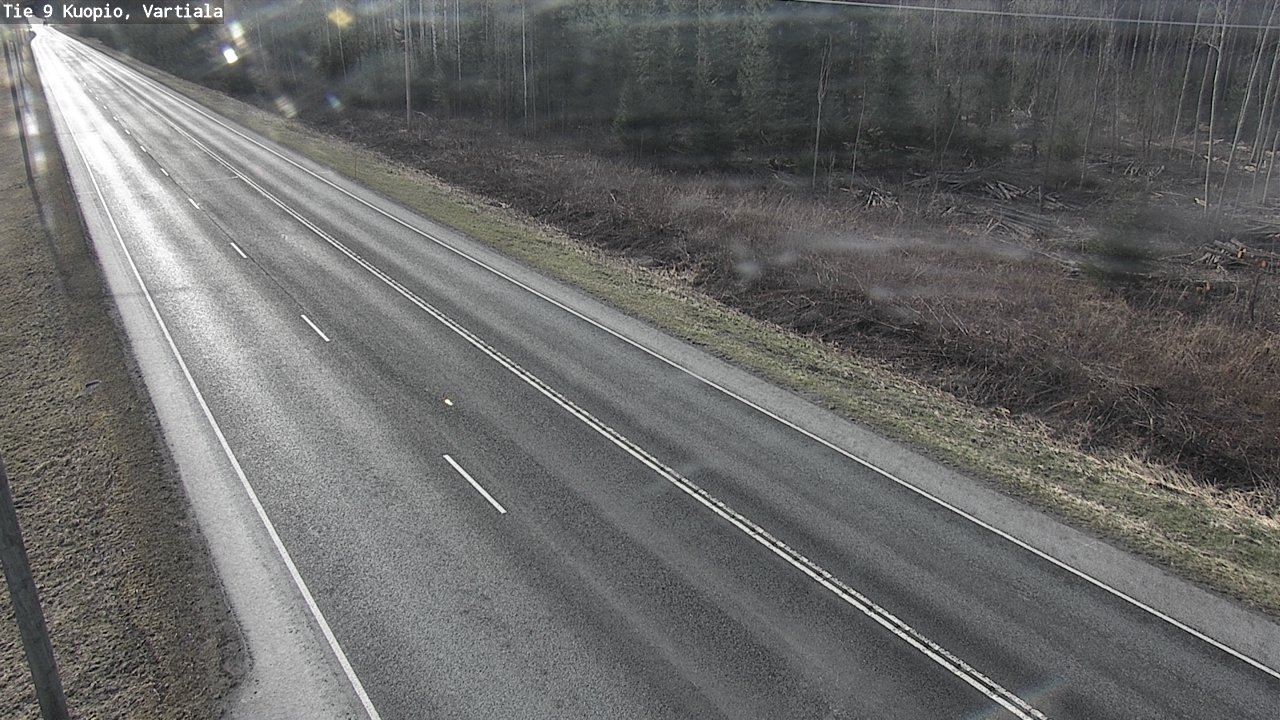 Weather Camera Image Väg 9 Kuopio, Vartiala, Kuopio, Pohjois-Savo