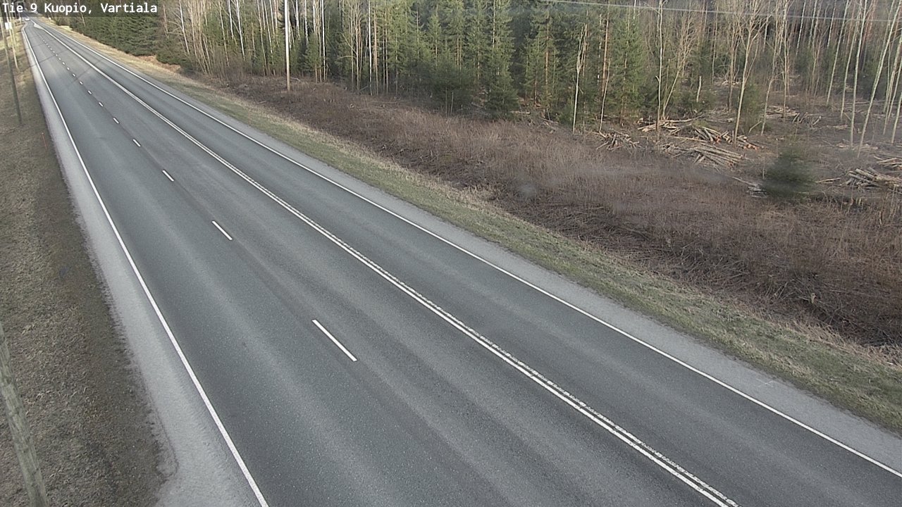 Weather Camera Image Väg 9 Kuopio, Vartiala, Kuopio, Pohjois-Savo