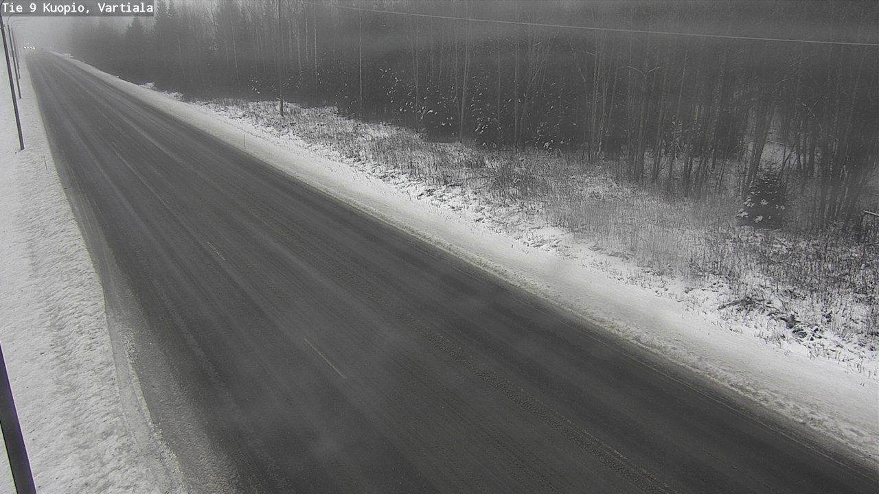 Weather Camera Image Road 9 Kuopio, Vartiala, Kuopio, Pohjois-Savo