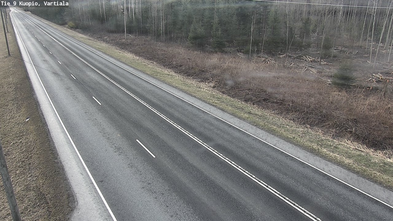 Weather Camera Image Väg 9 Kuopio, Vartiala, Kuopio, Pohjois-Savo