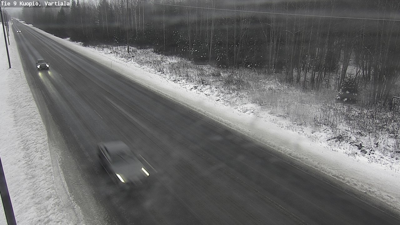 Weather Camera Image Road 9 Kuopio, Vartiala, Kuopio, Pohjois-Savo