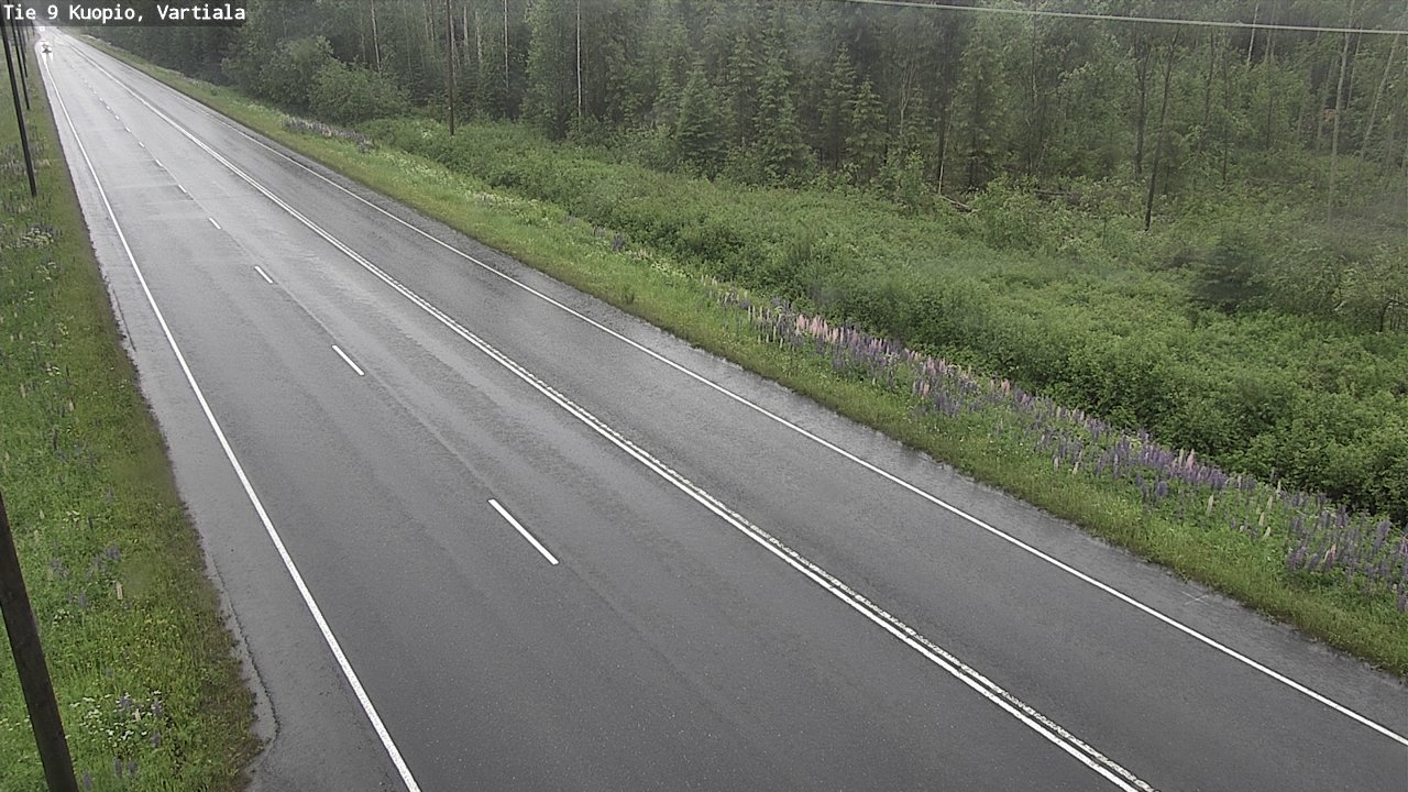 Kelikamerat Kuva Tie 9 Kuopio, Vartiala, Kuopio, Pohjois-Savo