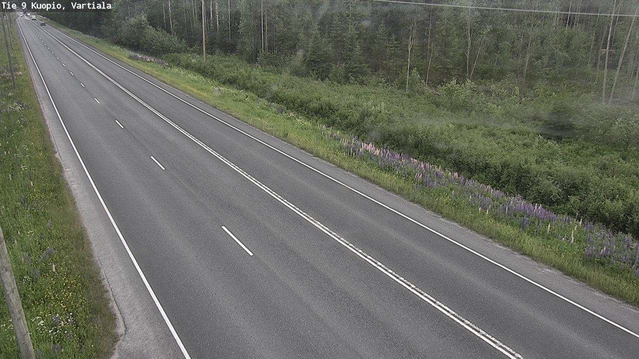 Weather Camera Image Road 9 Kuopio, Vartiala, Kuopio, Pohjois-Savo