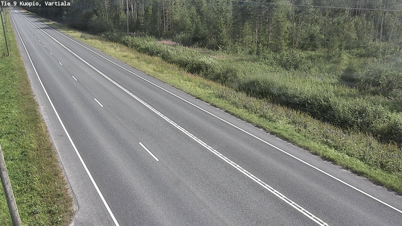 Weather Camera Image Väg 9 Kuopio, Vartiala, Kuopio, Pohjois-Savo