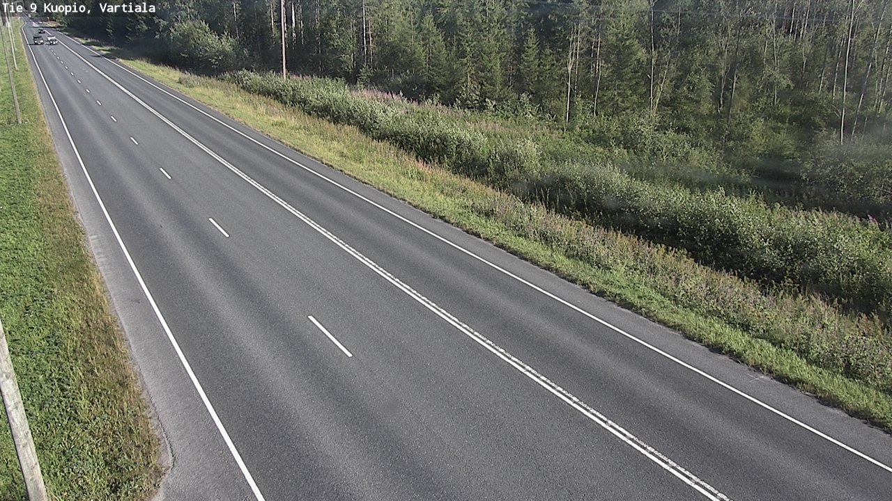 Weather Camera Image Väg 9 Kuopio, Vartiala, Kuopio, Pohjois-Savo
