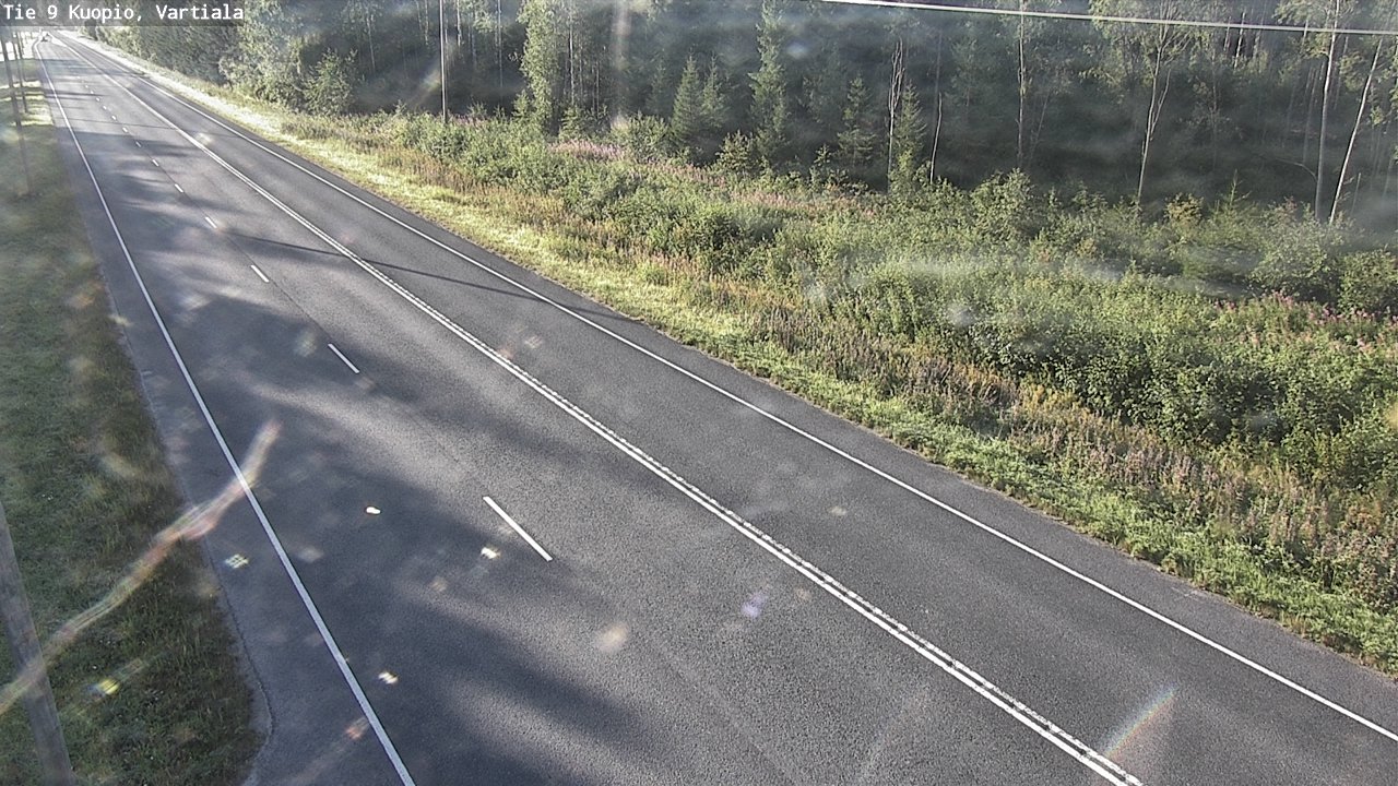 Weather Camera Image Väg 9 Kuopio, Vartiala, Kuopio, Pohjois-Savo