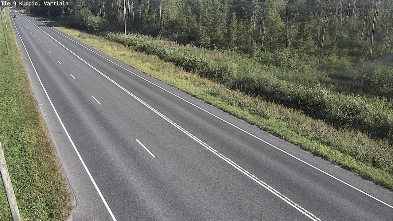 Weather Camera Image Väg 9 Kuopio, Vartiala, Kuopio, Pohjois-Savo