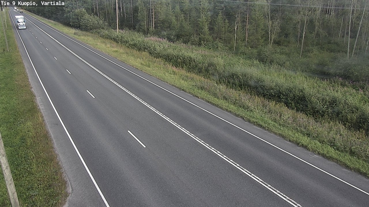 Weather Camera Image Väg 9 Kuopio, Vartiala, Kuopio, Pohjois-Savo