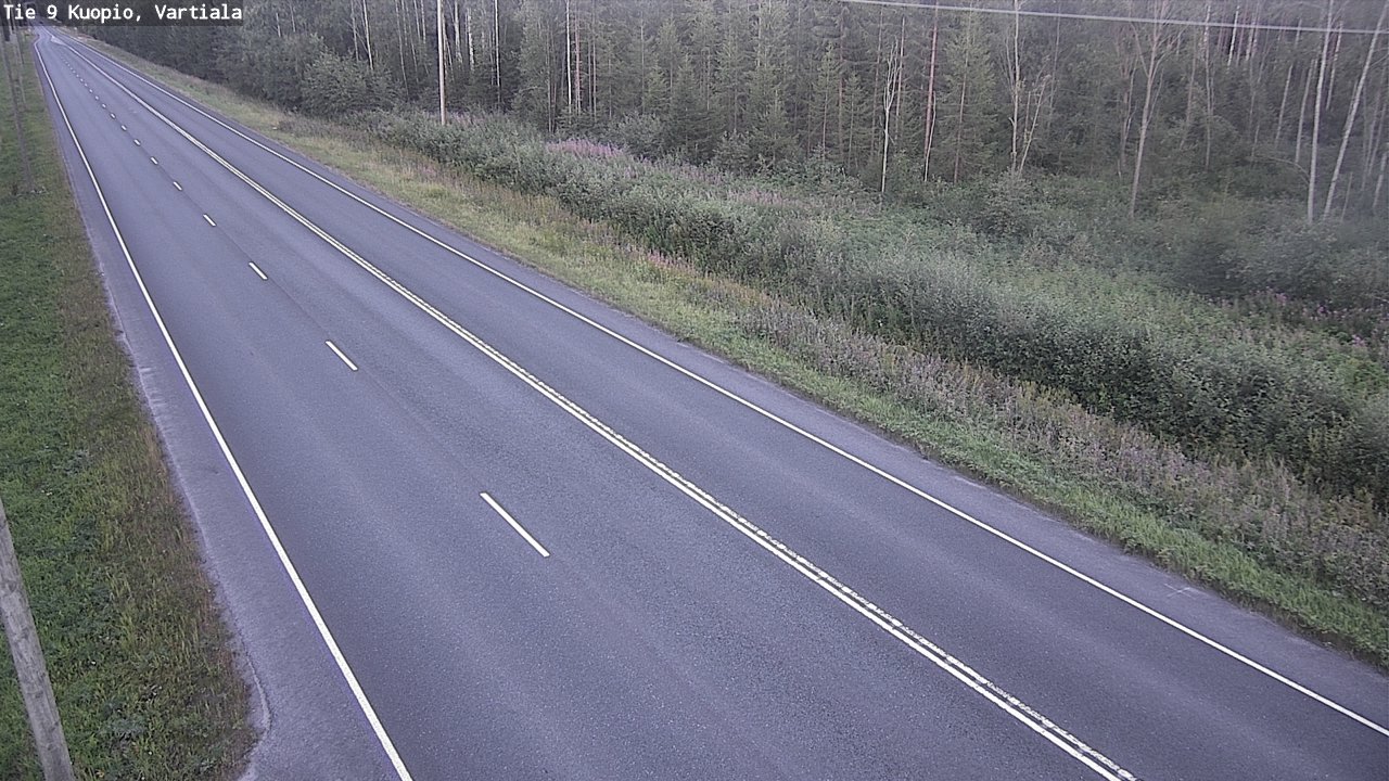 Weather Camera Image Väg 9 Kuopio, Vartiala, Kuopio, Pohjois-Savo