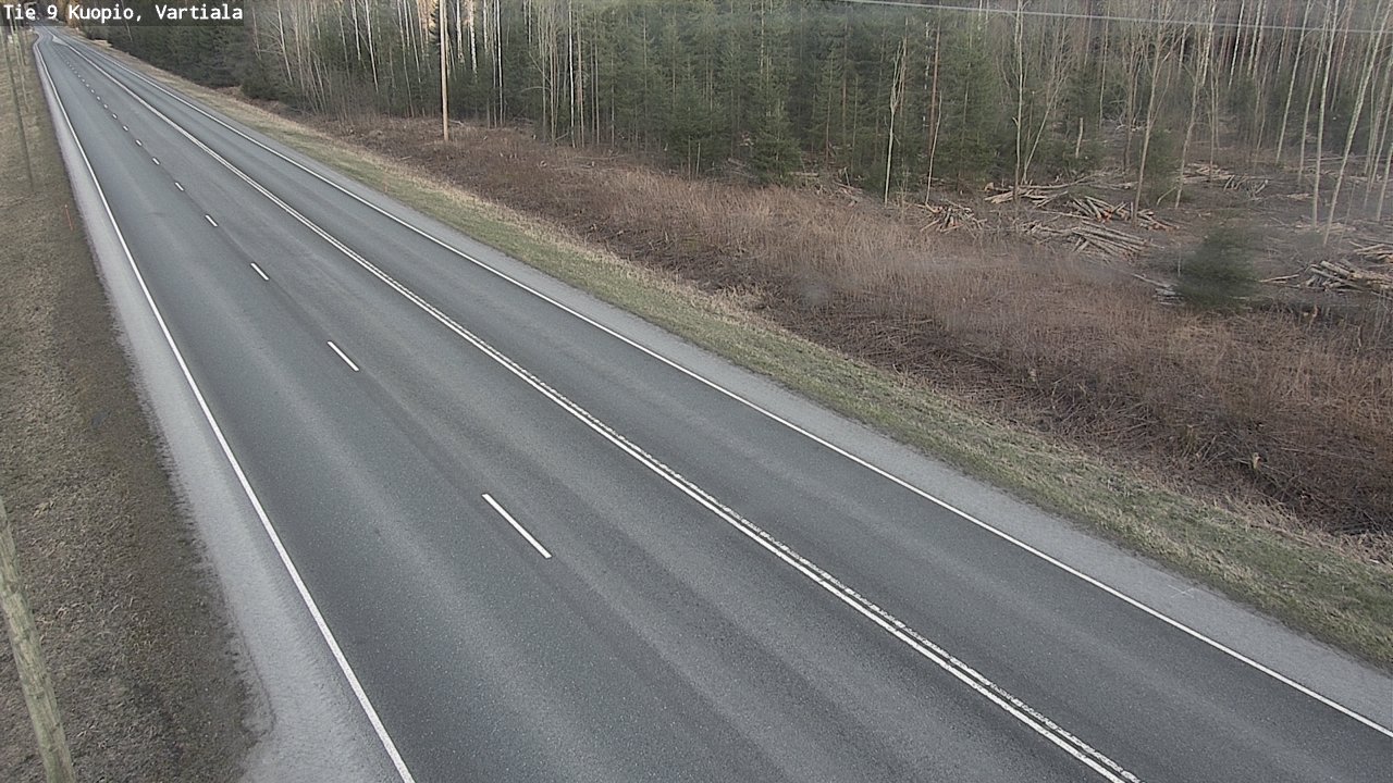 Weather Camera Image Väg 9 Kuopio, Vartiala, Kuopio, Pohjois-Savo
