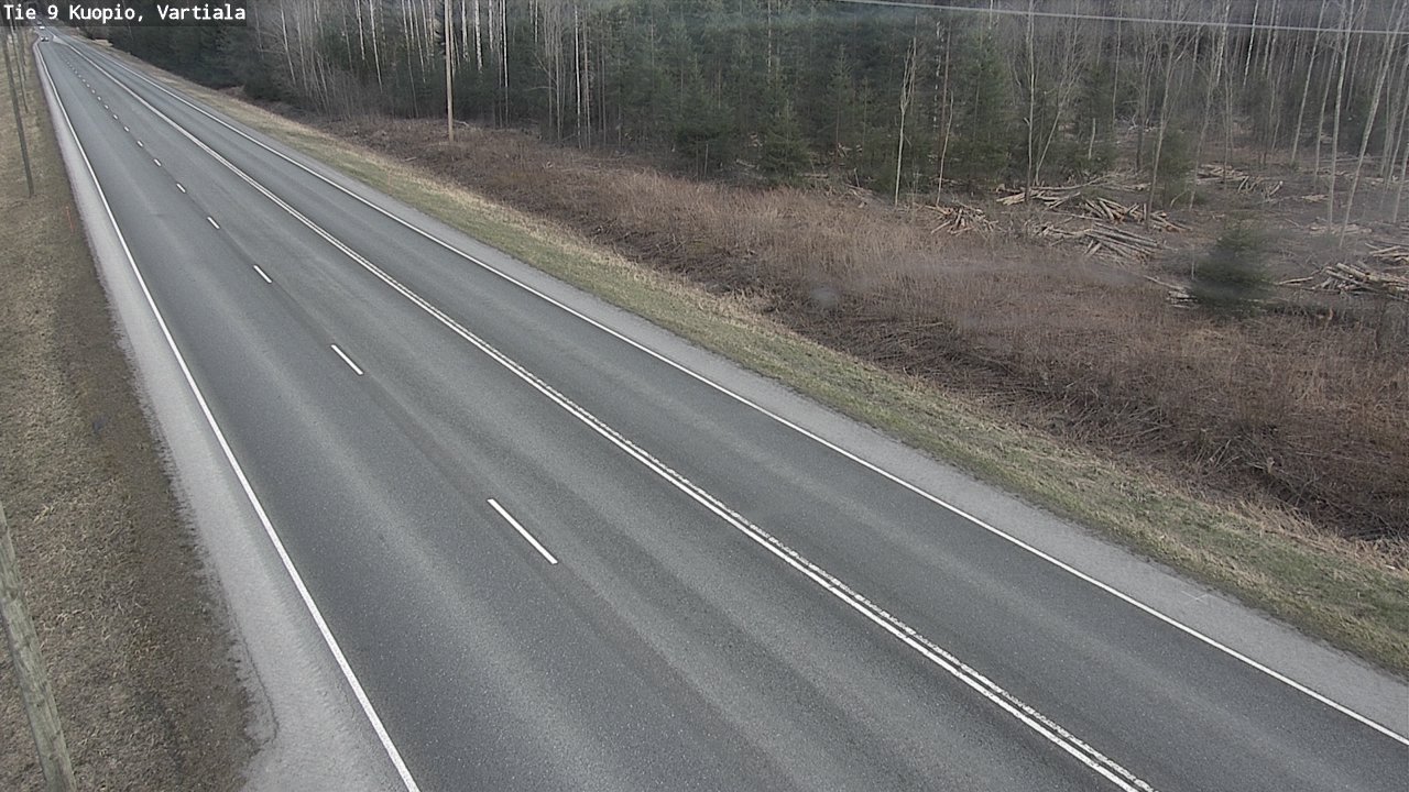 Weather Camera Image Väg 9 Kuopio, Vartiala, Kuopio, Pohjois-Savo