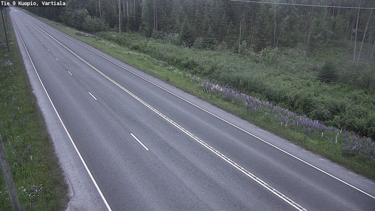 Weather Camera Image Road 9 Kuopio, Vartiala, Kuopio, Pohjois-Savo