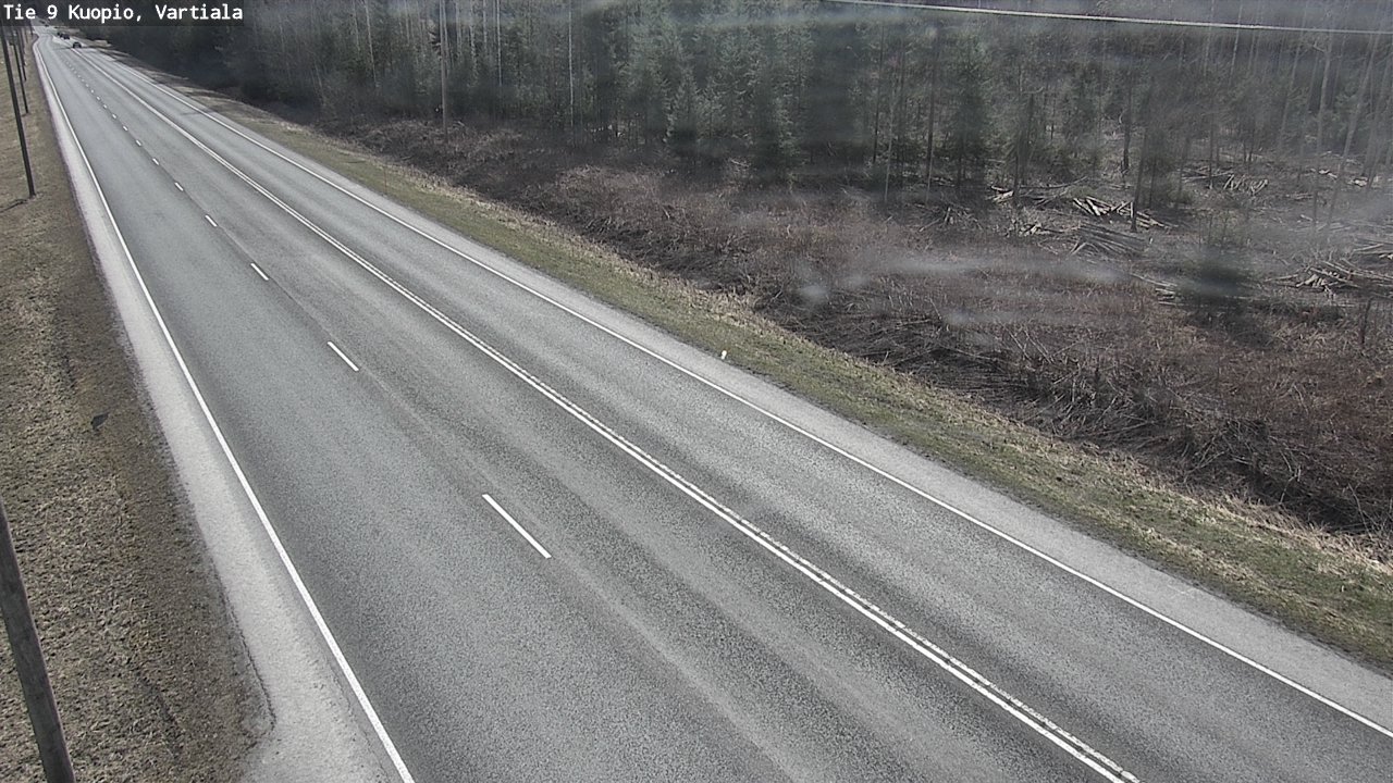 Weather Camera Image Väg 9 Kuopio, Vartiala, Kuopio, Pohjois-Savo