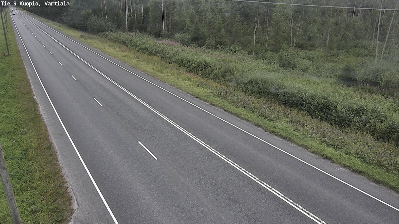 Weather Camera Image Road 9 Kuopio, Vartiala, Kuopio, Pohjois-Savo