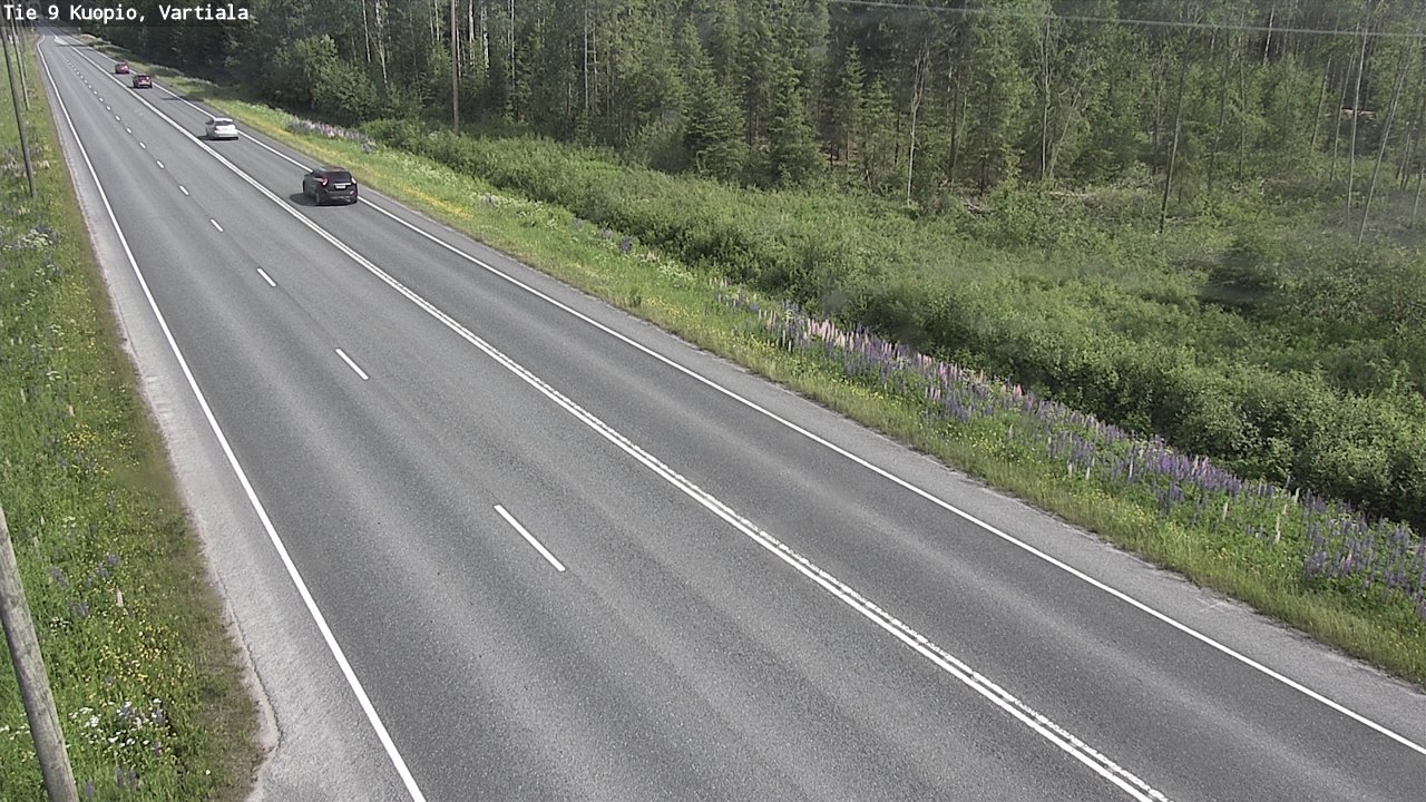 Weather Camera Image Road 9 Kuopio, Vartiala, Kuopio, Pohjois-Savo