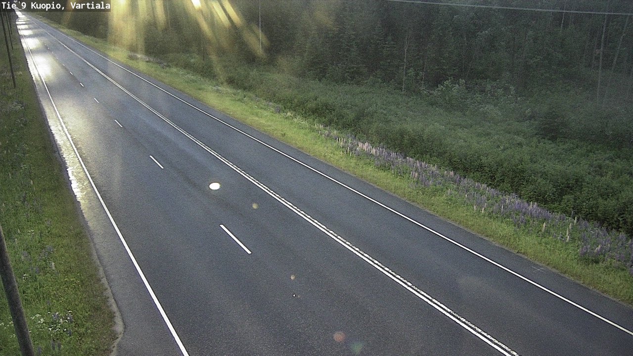 Weather Camera Image Road 9 Kuopio, Vartiala, Kuopio, Pohjois-Savo