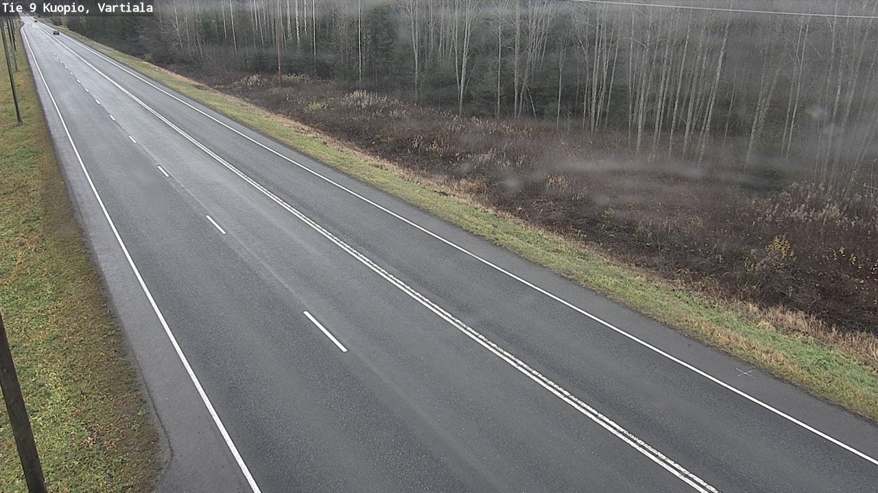 Weather Camera Image Väg 9 Kuopio, Vartiala, Kuopio, Pohjois-Savo