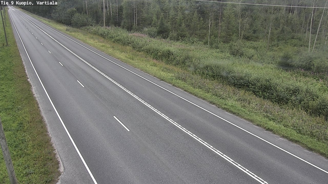 Weather Camera Image Road 9 Kuopio, Vartiala, Kuopio, Pohjois-Savo