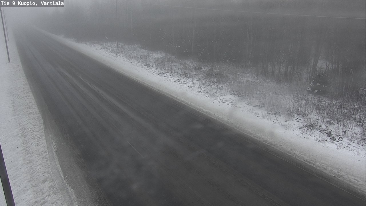 Weather Camera Image Road 9 Kuopio, Vartiala, Kuopio, Pohjois-Savo