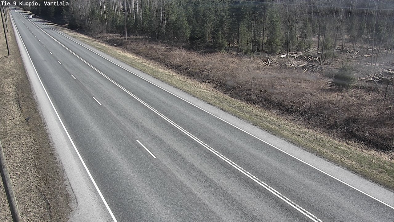 Weather Camera Image Väg 9 Kuopio, Vartiala, Kuopio, Pohjois-Savo