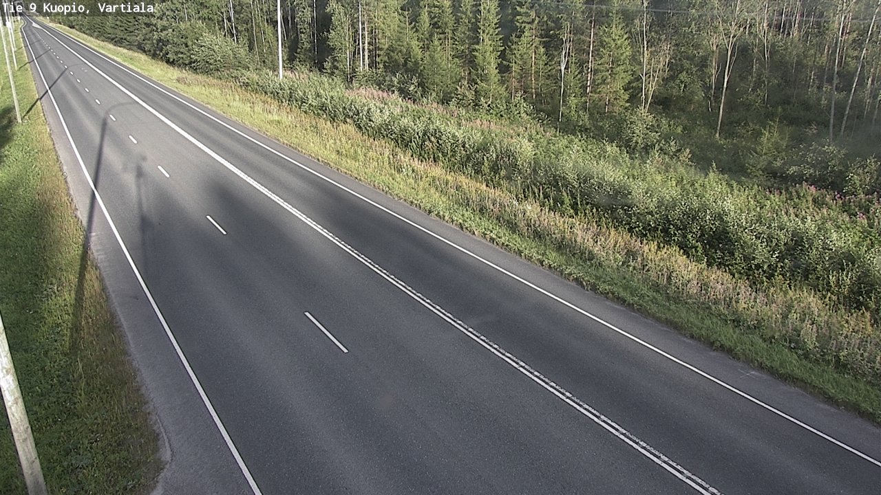 Weather Camera Image Väg 9 Kuopio, Vartiala, Kuopio, Pohjois-Savo