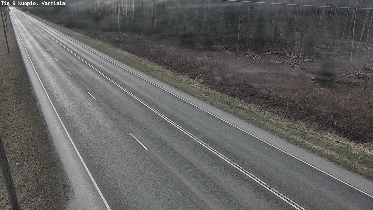 Weather Camera Image Road 9 Kuopio, Vartiala, Kuopio, Pohjois-Savo