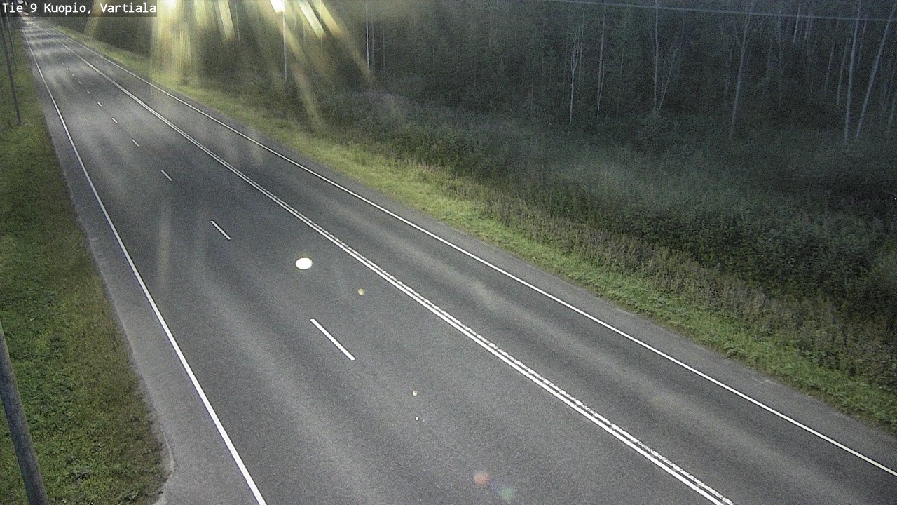 Weather Camera Image Väg 9 Kuopio, Vartiala, Kuopio, Pohjois-Savo