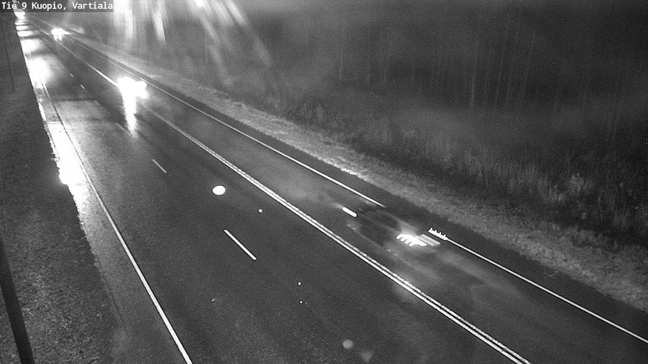 Weather Camera Image Väg 9 Kuopio, Vartiala, Kuopio, Pohjois-Savo