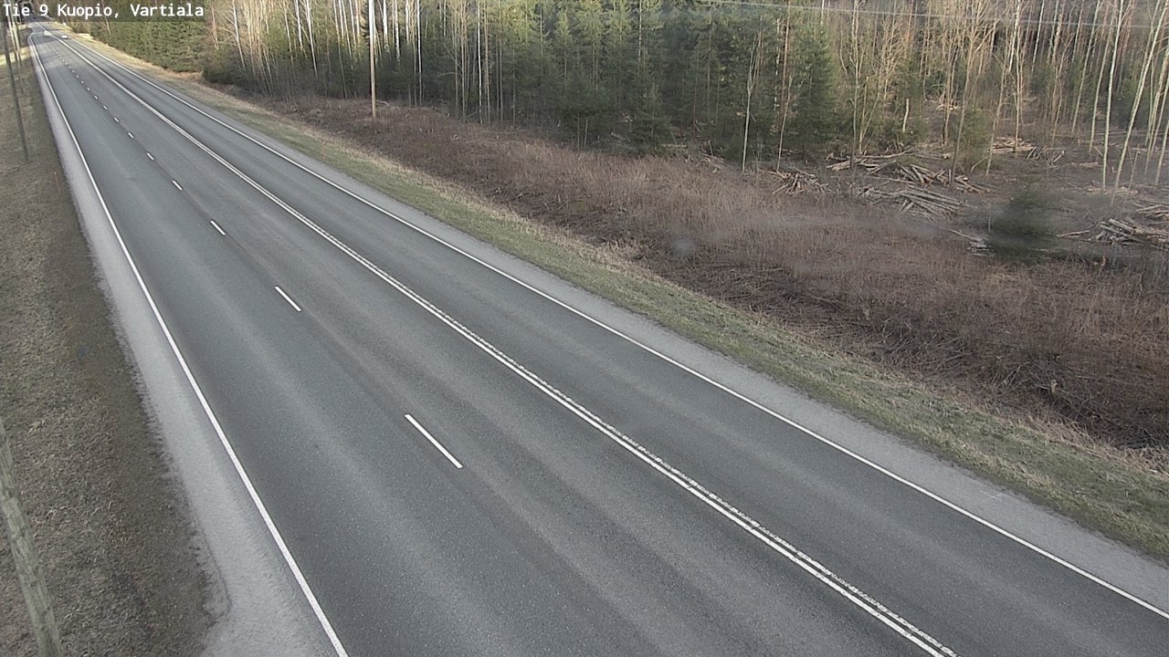 Weather Camera Image Väg 9 Kuopio, Vartiala, Kuopio, Pohjois-Savo