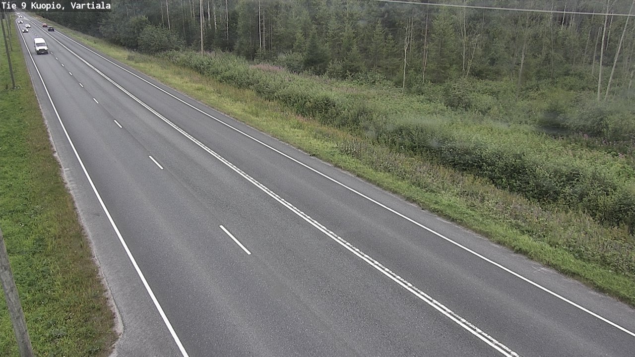 Weather Camera Image Road 9 Kuopio, Vartiala, Kuopio, Pohjois-Savo