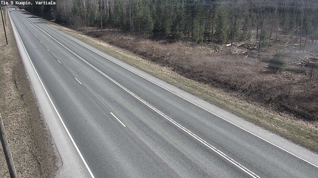 Weather Camera Image Väg 9 Kuopio, Vartiala, Kuopio, Pohjois-Savo