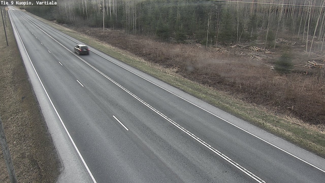 Weather Camera Image Road 9 Kuopio, Vartiala, Kuopio, Pohjois-Savo