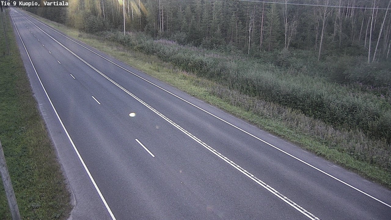 Weather Camera Image Väg 9 Kuopio, Vartiala, Kuopio, Pohjois-Savo