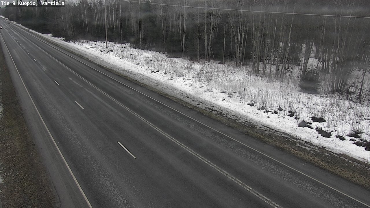 Weather Camera Image Road 9 Kuopio, Vartiala, Kuopio, Pohjois-Savo