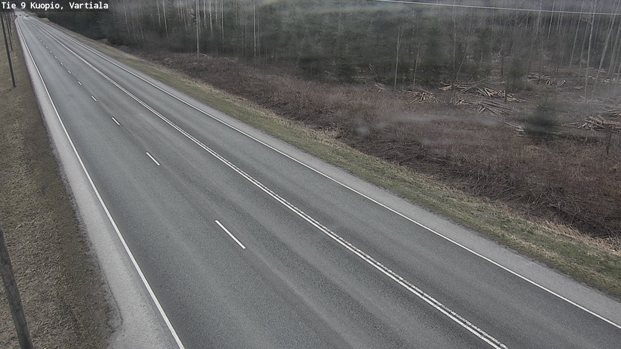 Weather Camera Image Road 9 Kuopio, Vartiala, Kuopio, Pohjois-Savo