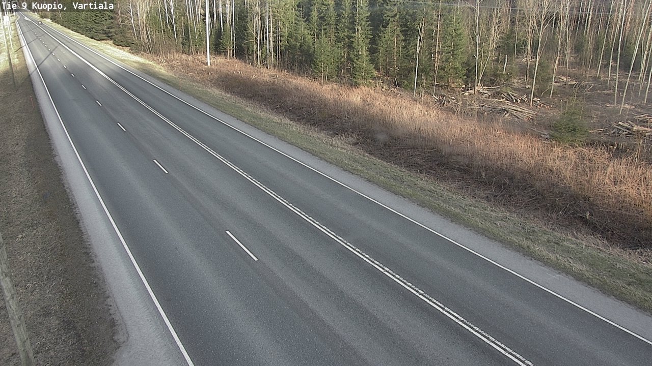 Weather Camera Image Väg 9 Kuopio, Vartiala, Kuopio, Pohjois-Savo