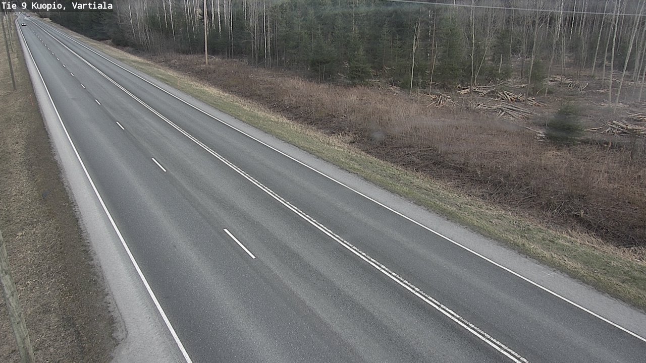 Weather Camera Image Väg 9 Kuopio, Vartiala, Kuopio, Pohjois-Savo