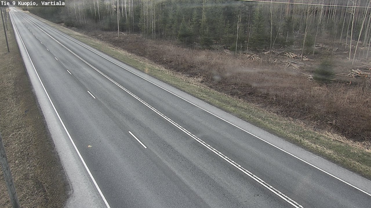 Weather Camera Image Road 9 Kuopio, Vartiala, Kuopio, Pohjois-Savo