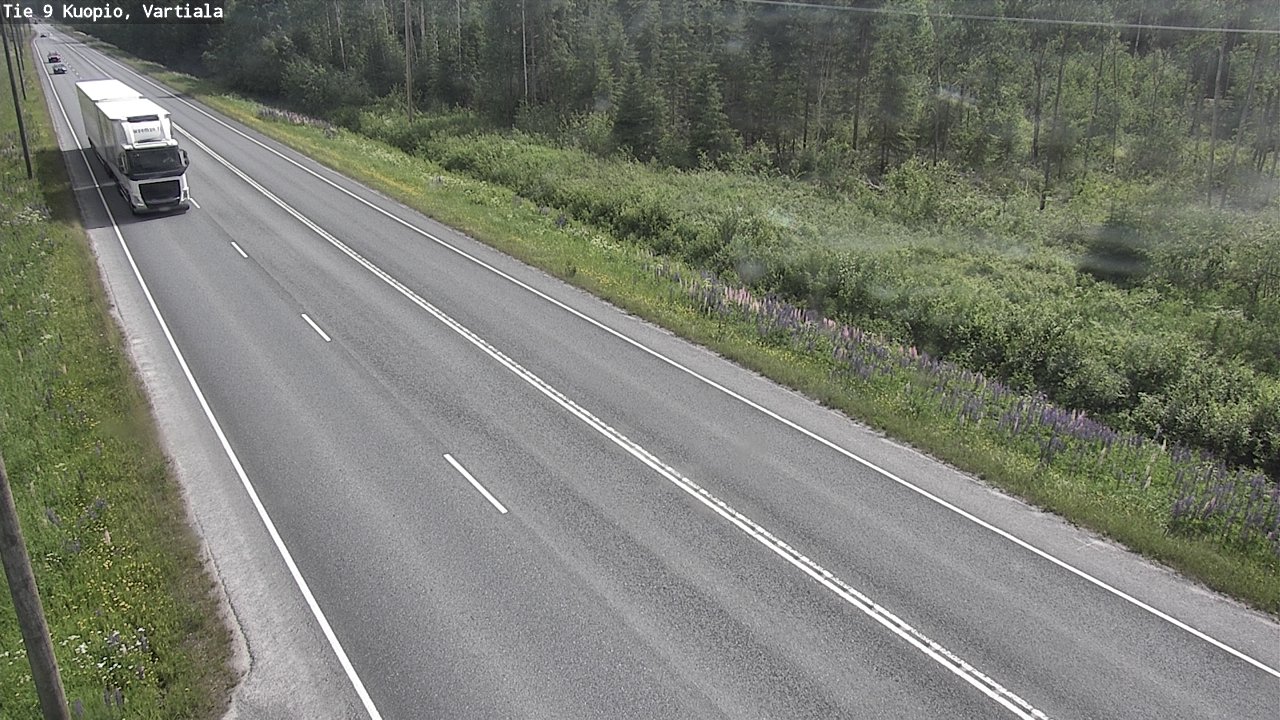 Weather Camera Image Road 9 Kuopio, Vartiala, Kuopio, Pohjois-Savo
